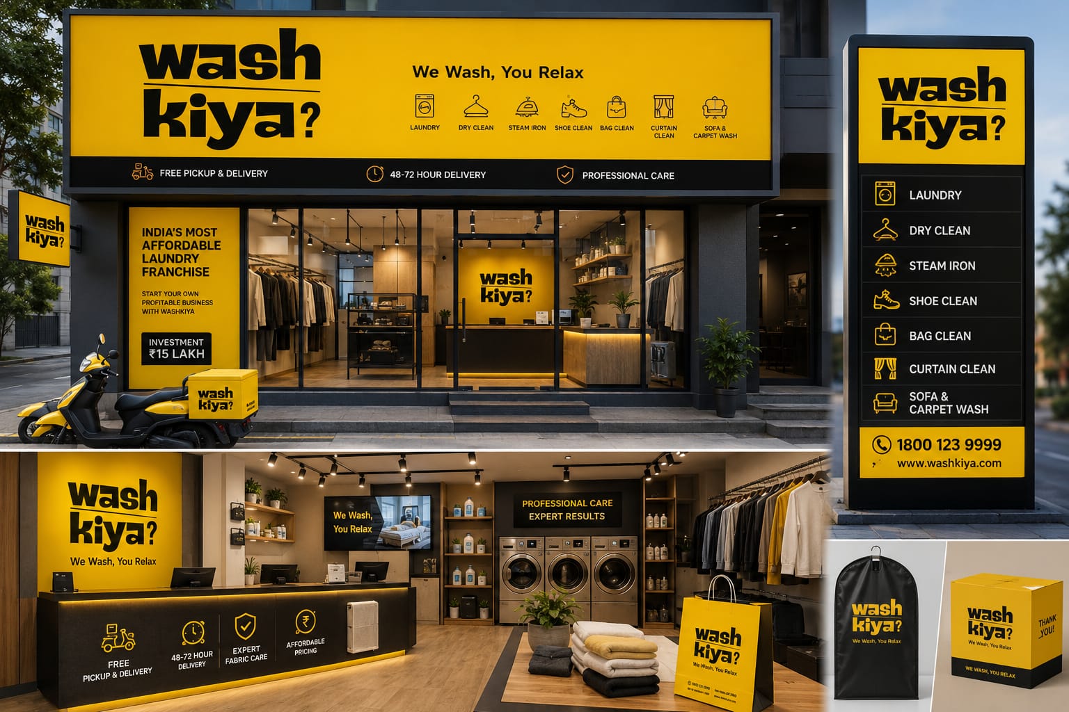 Indias No. 1 Laundry Franchise - Wash Kiya